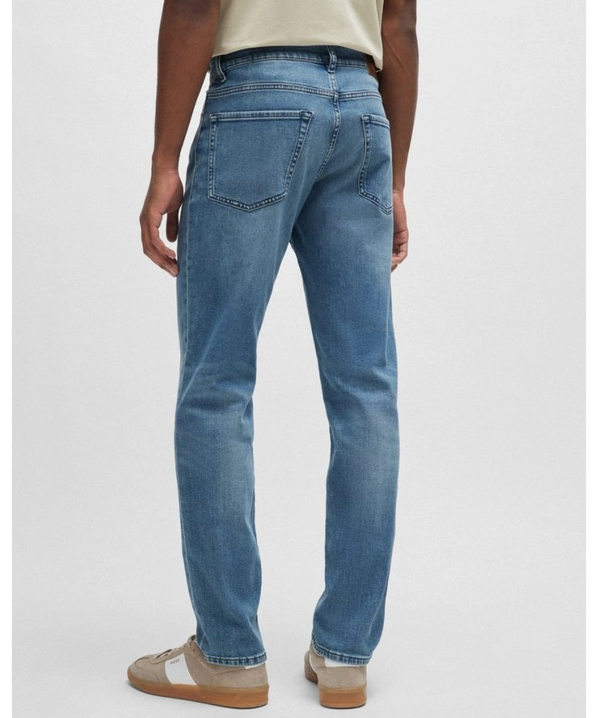 Hugo Boss Re Maine Mens Regular Fit Jeans in Blue Comfort-Stretch Denim NOS - Size 32W/34L